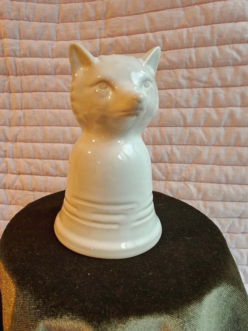 Vintage Hallmark Home Fox Ceramic Bell Woodland Fox Figurine Bell Cottage Decor